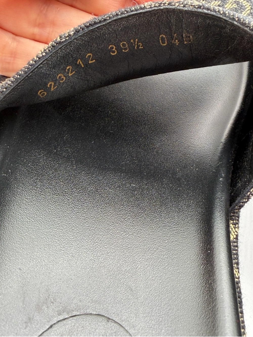 Gucci Angelina GG Monogram Platform in Black Denim Slide Sandals EU 39.5 US 9.5 - Picture 10 of 12